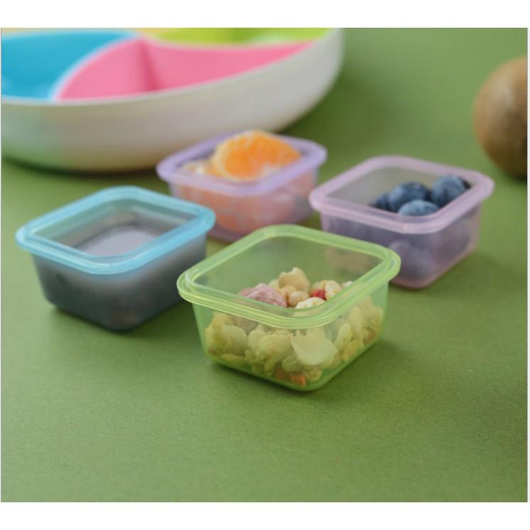 Hộp trữ đông, hộp đựng có nắp mini bảo quản đồ ăn cho bé