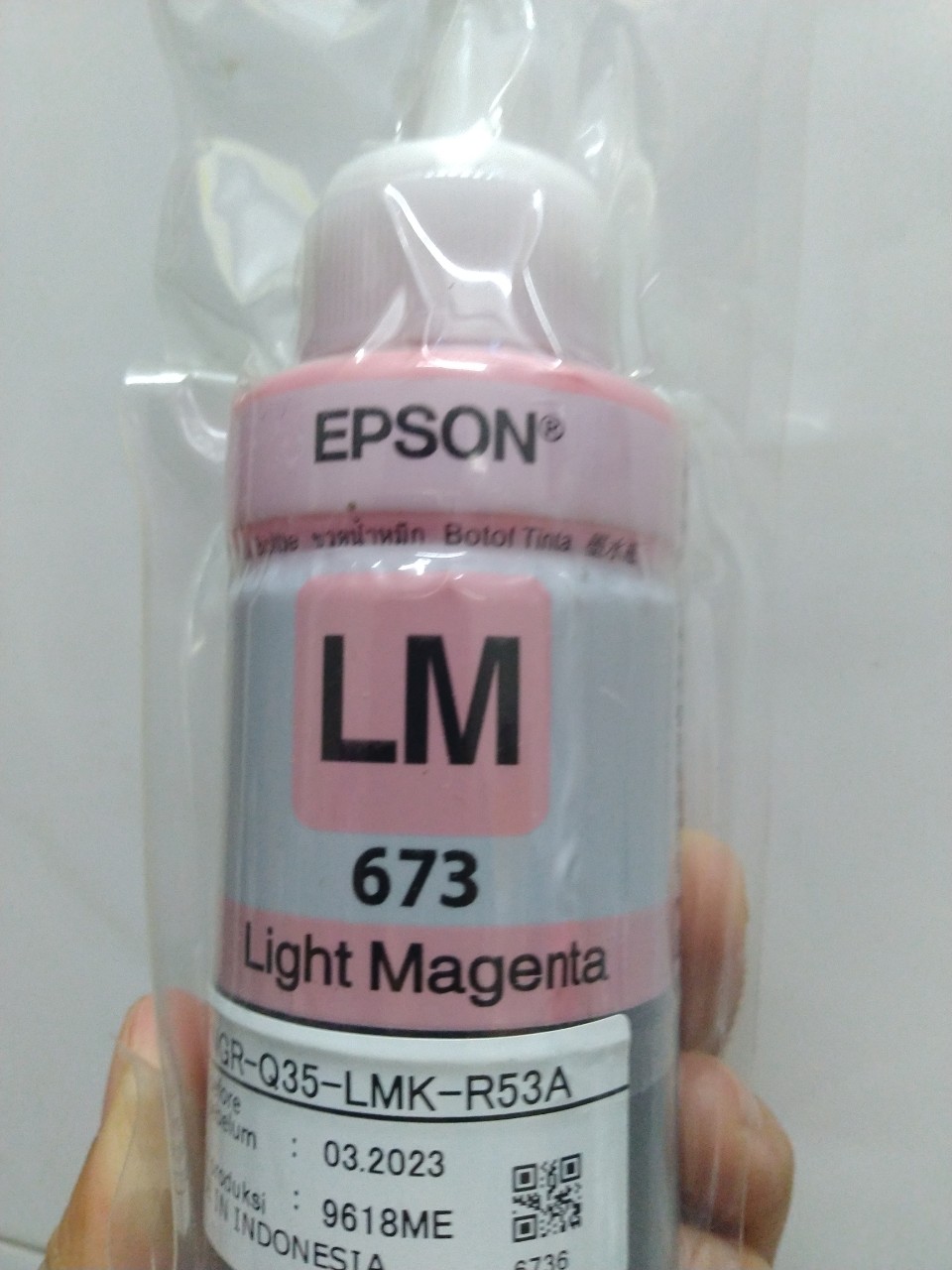 Mực Epson 673 màu đỏ nhạt dành cho máy Epson L805 / L850 / L1800 / L810 / L800- LM