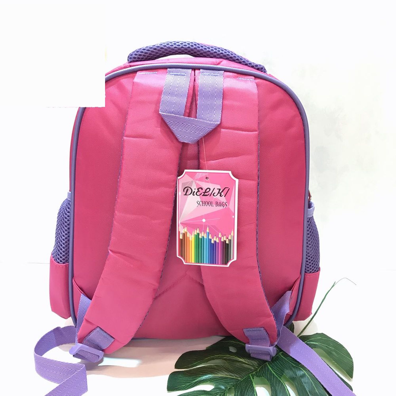 BALO 13' 6D 2 NGĂN FROZEN ELSA ANNA MÀU HỒNG TÍM CHO BÉ GÁI HỌC SINH  - 521314FZ6D226