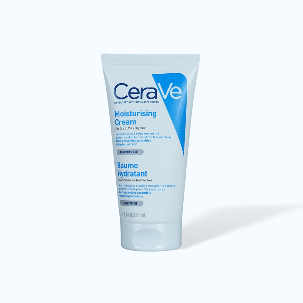 Kem dưỡng ẩm CERAVE Moisturising Cream dành cho da khô (Tuýp 50ml)
