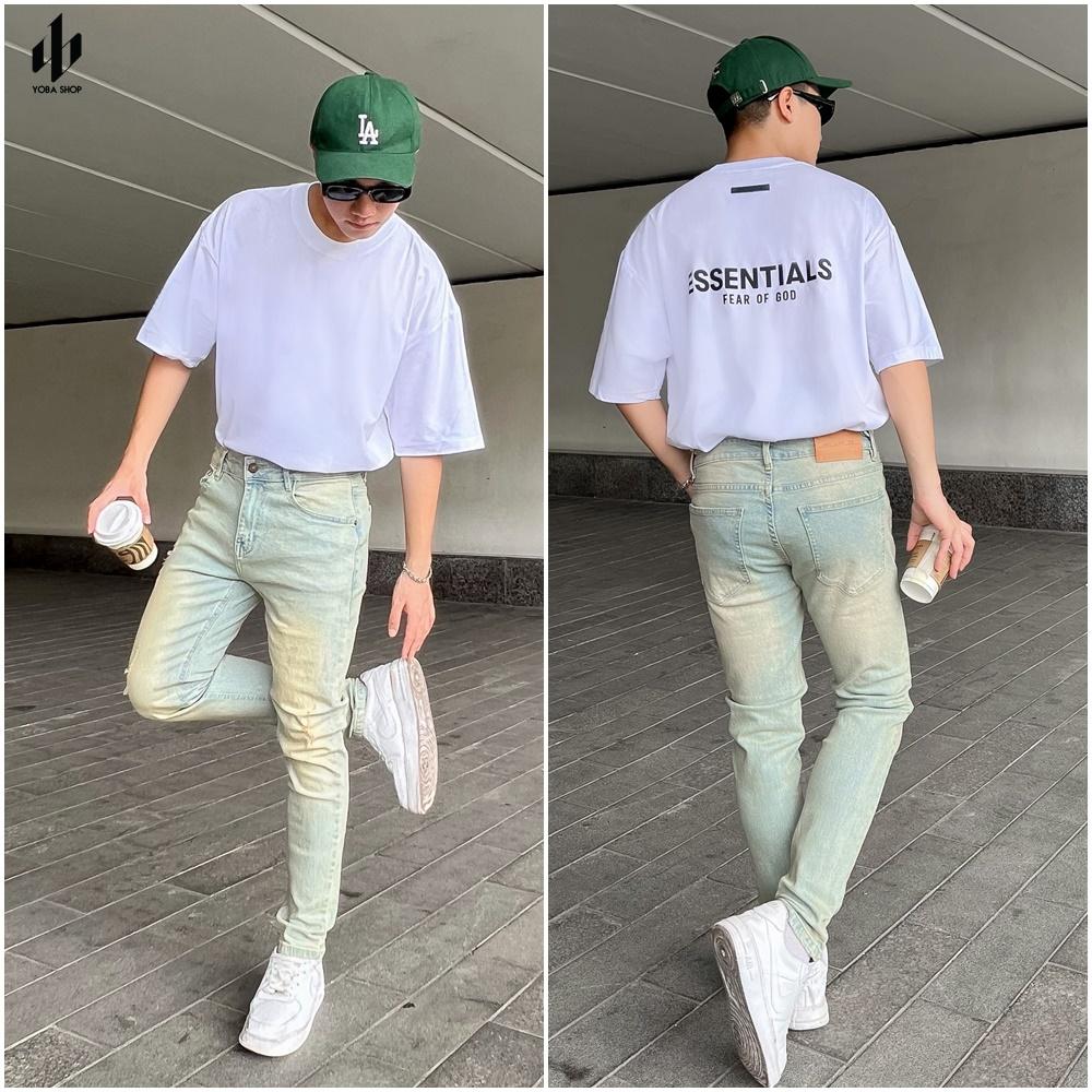 { + VOUCHER 20K} QUẦN JEANS NAM FORM SLIMFIT MÀU DIRTY WASH VẢI DÀY XỊN MỊN (ẢNH THẬT 100% BAO ĐỔI TRẢ