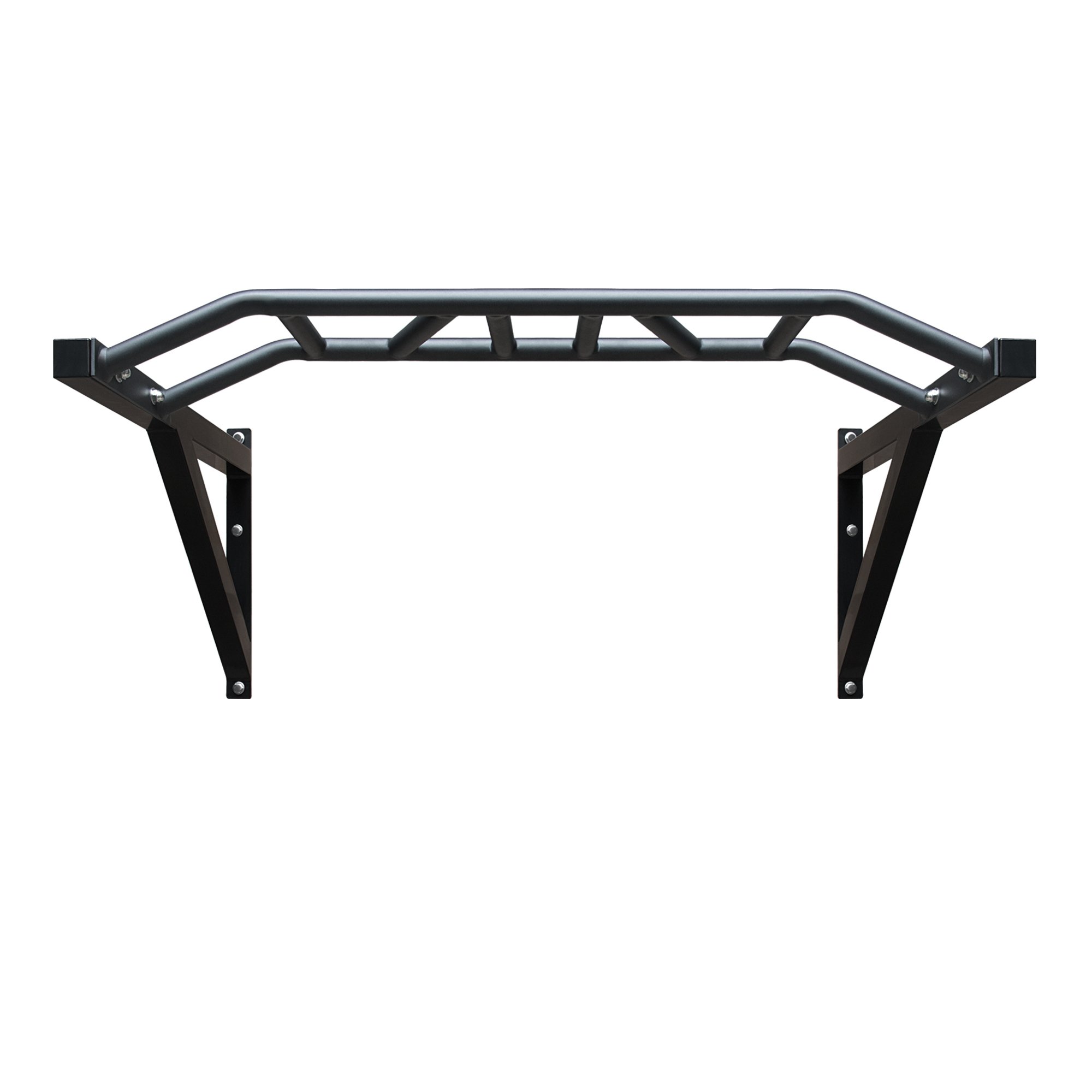 Xà đơn gắn tường, nhiều tay nắm, Xà đa thanh uốn, Pull up bar Pocorrys PM-01, Màu đen