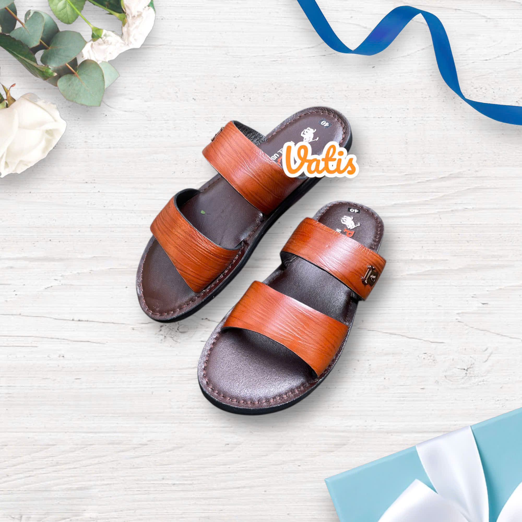 DÉP DA BÒ QUAI NHỊ CAO CẤP VATIS 0311