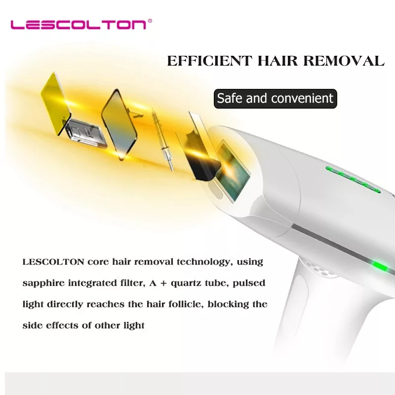 Máy triệt lông cá nhân công nghệ cao  Lescolton t009 IPL Laser ( đi kèm có phíc cắm đa năng )