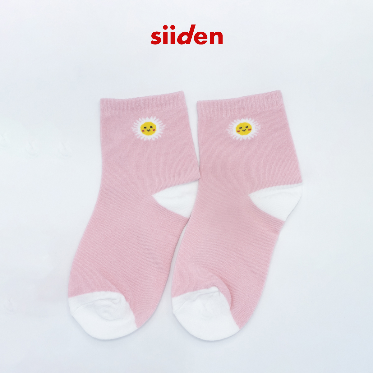Combo/set 2 đôi tất bé gái dễ thương màu hồng, vớ trẻ em cotton mềm mịn, hình hoa – E2CP001