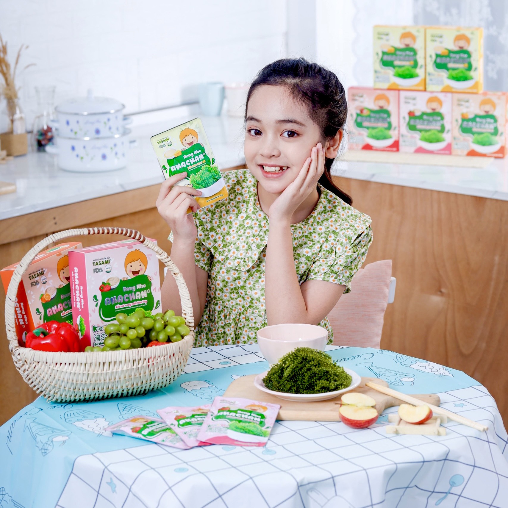 Rong Nho Tách Nước AKACHAN Xốt Phomai Cho Bé Ngọt Dịu