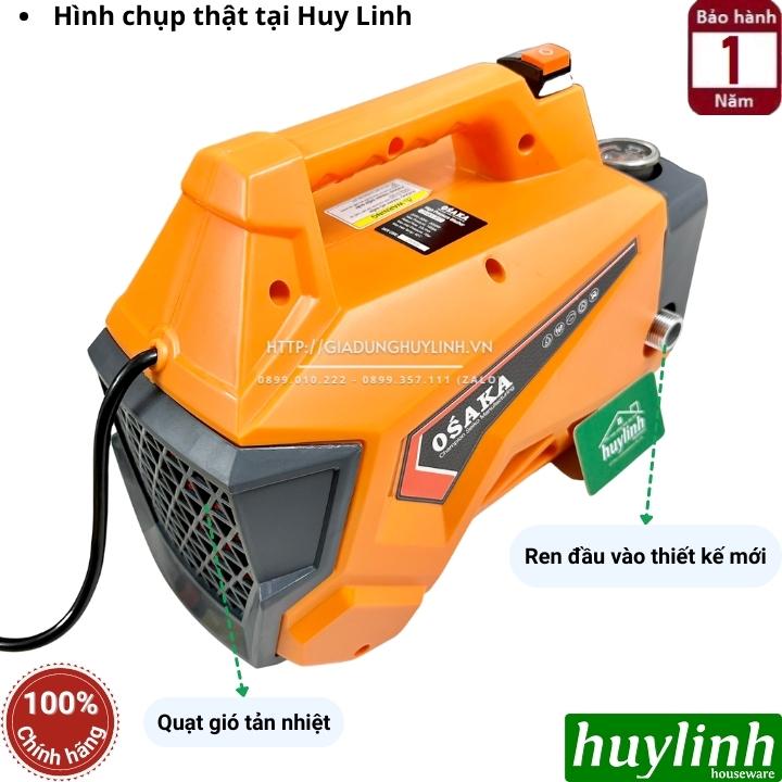 Máy xịt rửa xe chỉnh áp Osaka RS7 - 3000W - Motor cảm ứng từ lõi đồng 100% - Tặng béc máy lạnh, điều hoà