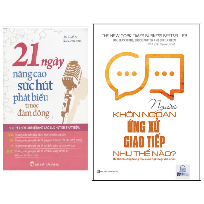 Combo 21 Ngày Nâng Cao Sức Hút Phát Biểu Trước Đám Đông+Người Khôn Ngoan Ứng Xử Giao Tiếp Như Thế Nào? Để Thành Công Trong Mọi Cuộc Hội Thoại Khó Nhằn