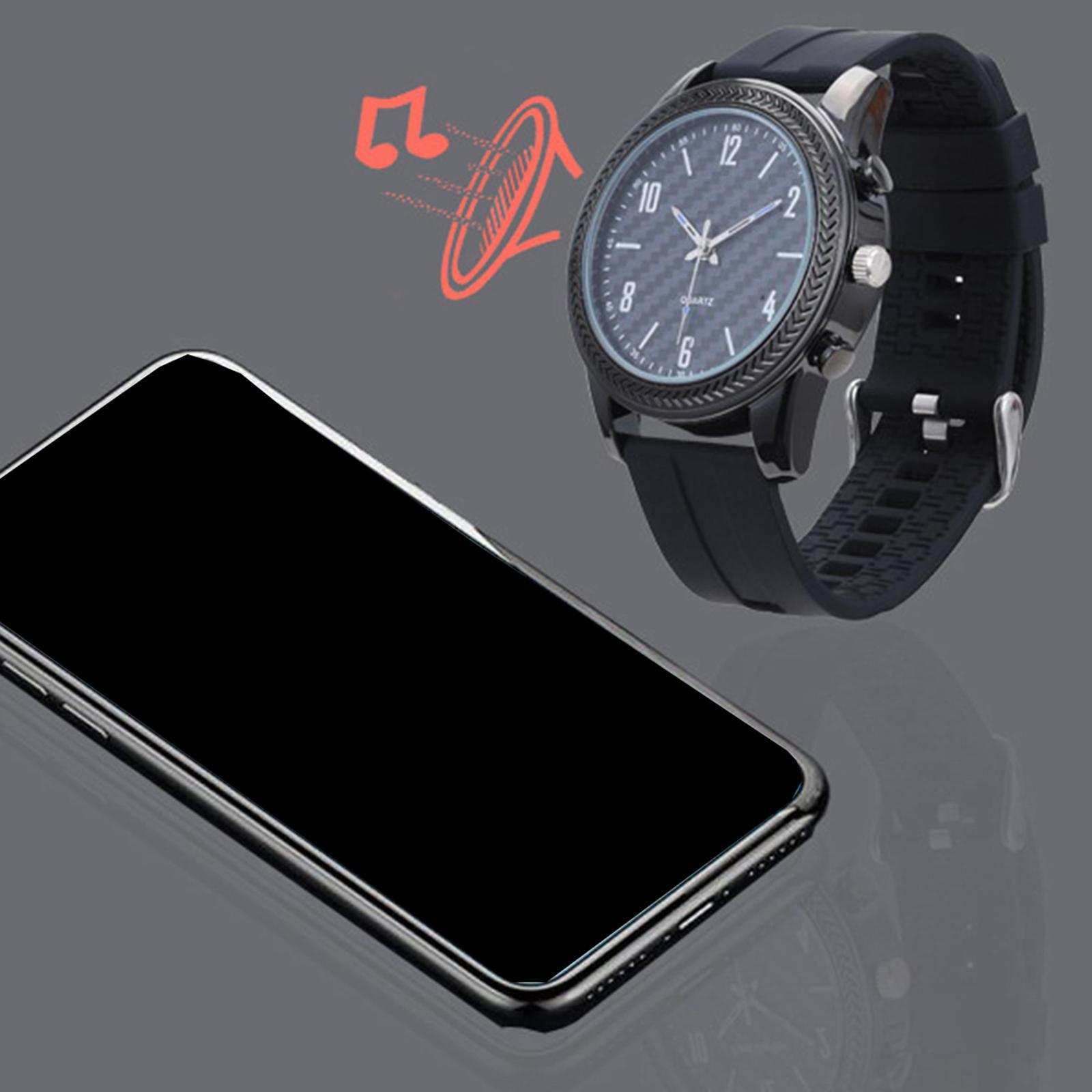 Quartz Bluetooth Speaker Pointer Watch Loudspeaker Waterproof White