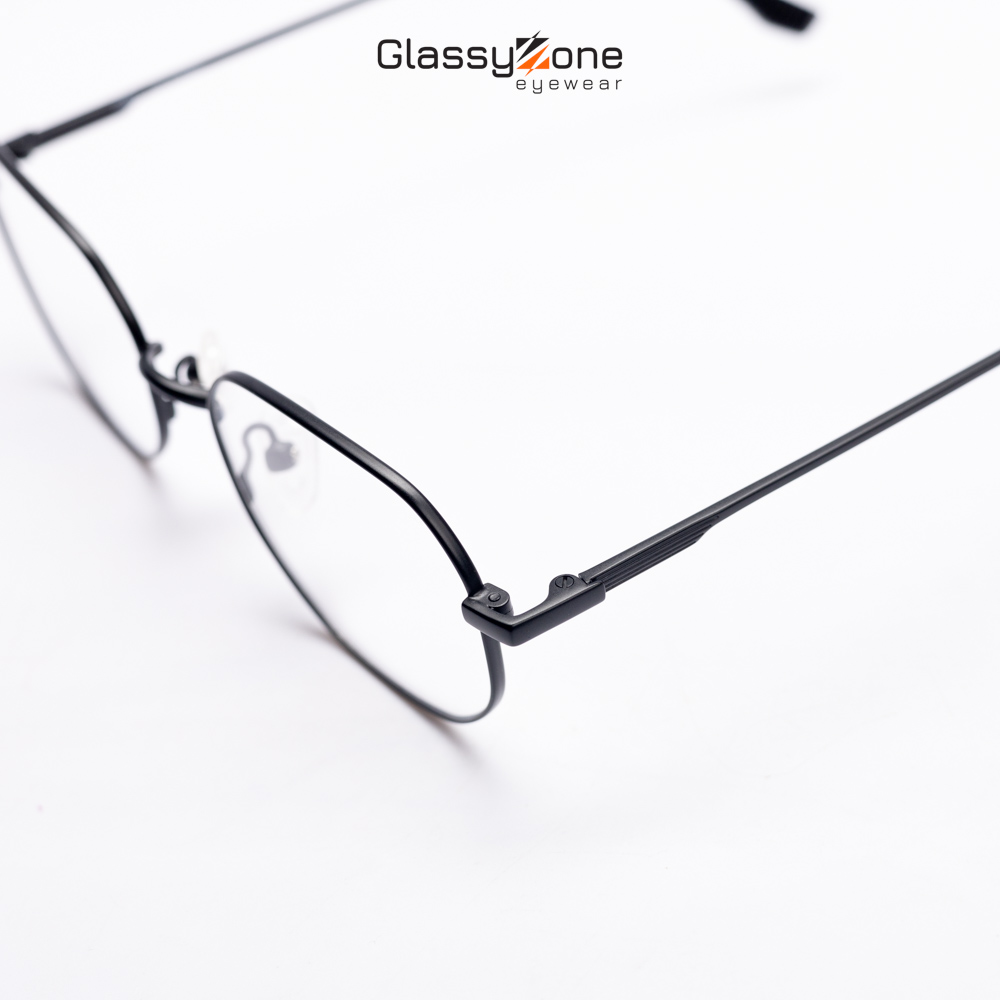 Gọng kính cận, Mắt kính giả cận kim loại Form vuông thời trang Nam Nữ Avery Felix - GlassyZone