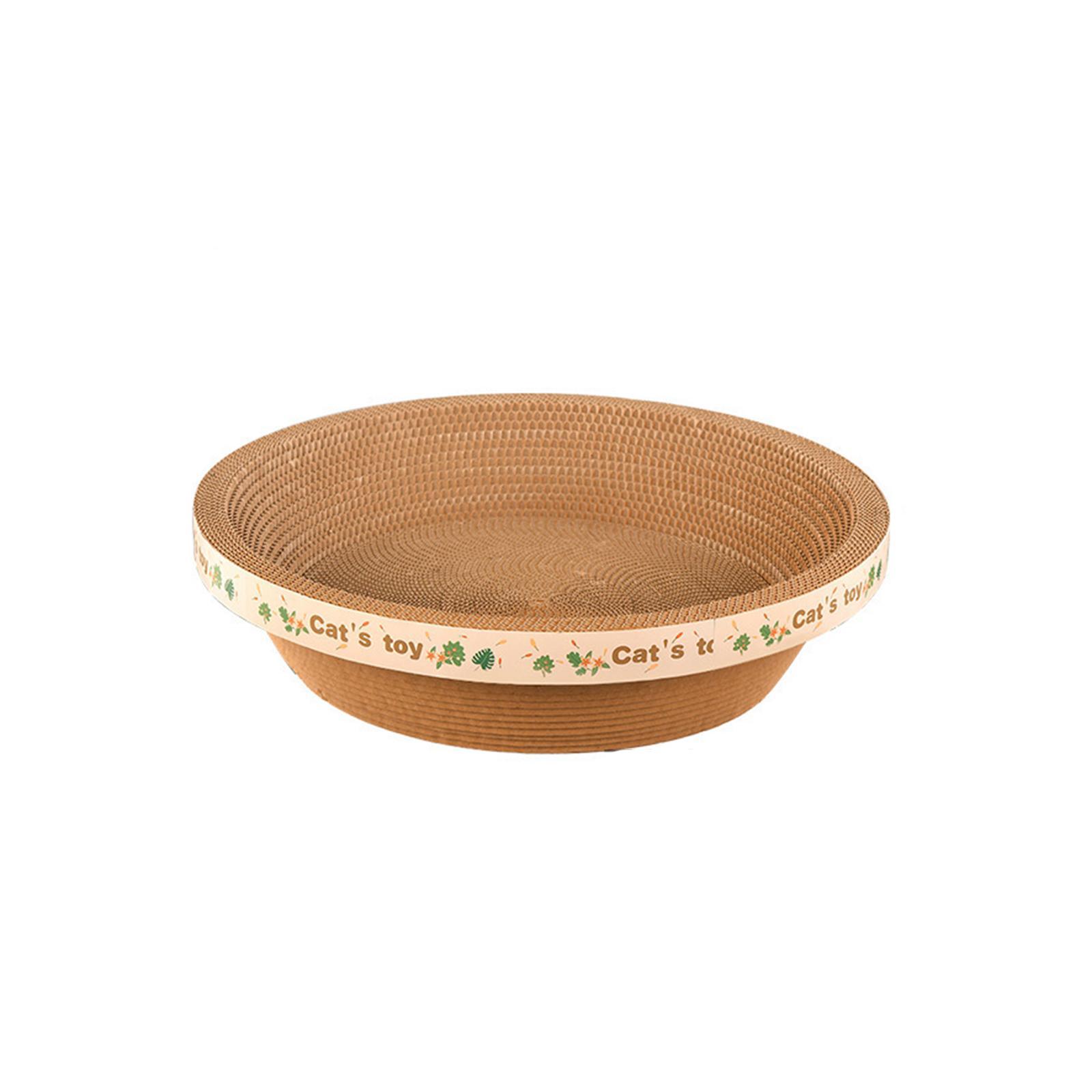 Cat Scratcher Cardboard Durable Round Cat Scratching Board Corrugated for Kitty Playing
