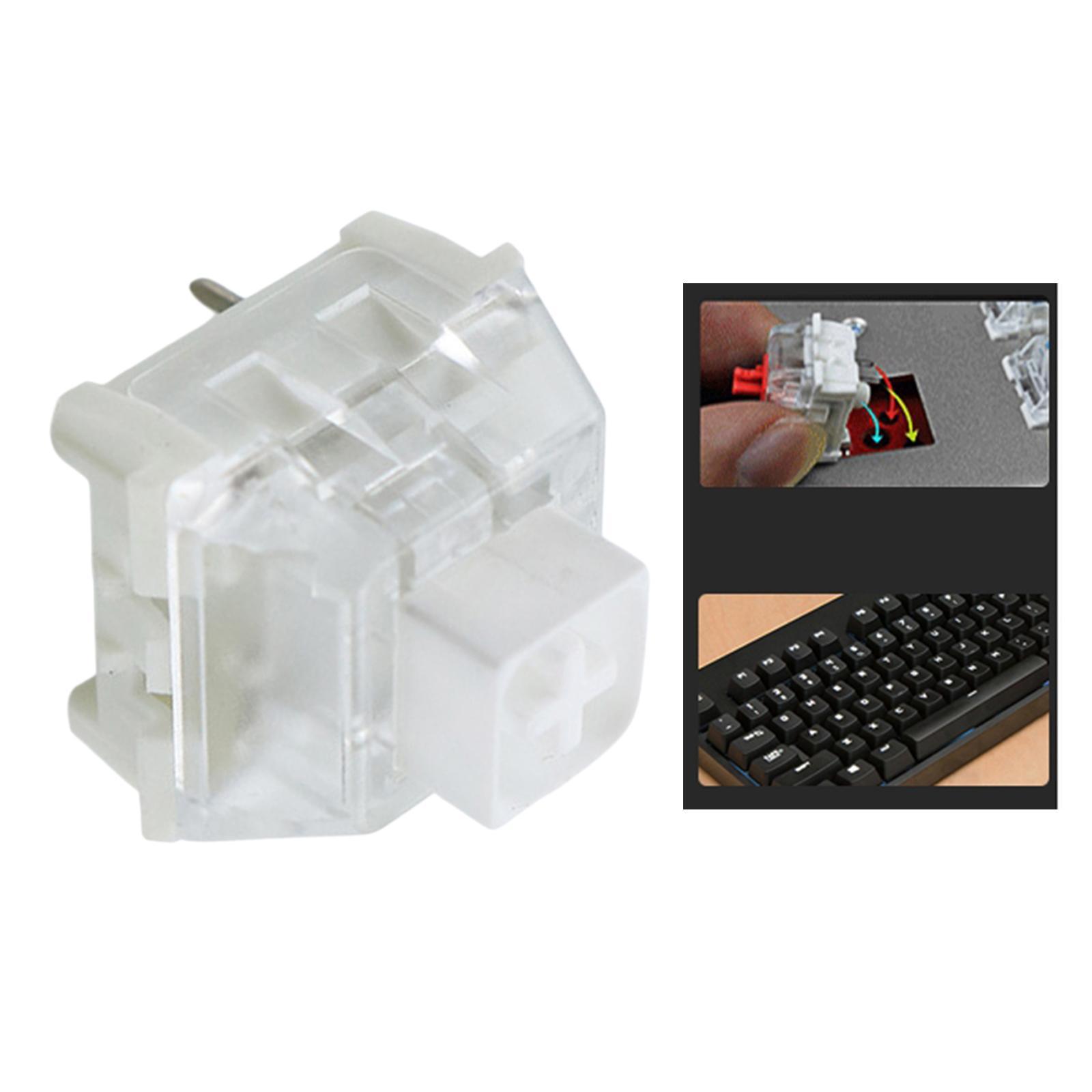 Box Switches for Mechanical Gaming Keyboards Water Resistant  white