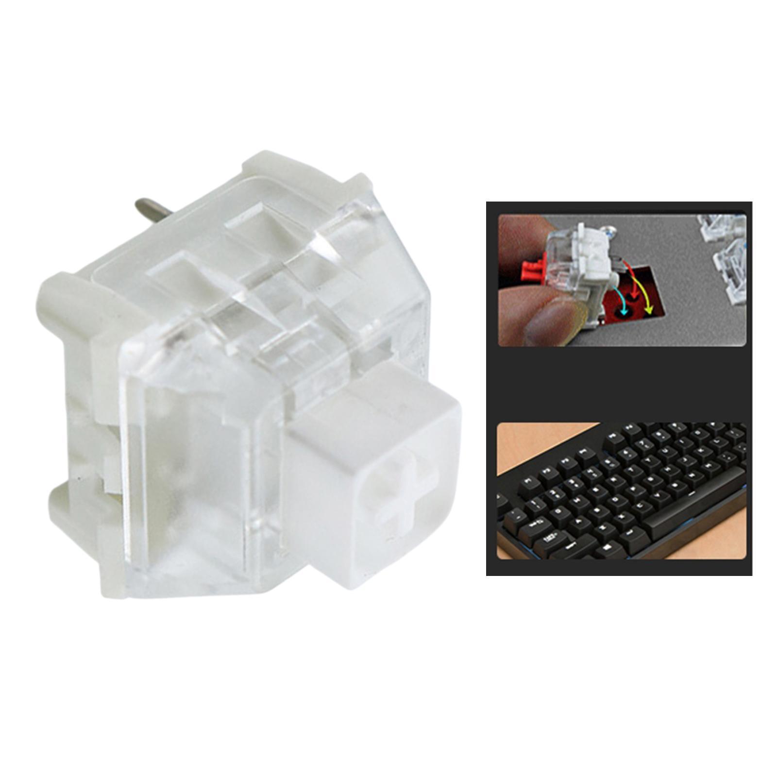 Box Switches for Mechanical Gaming Keyboards 3 Pin Switches IP56 Dust Resistant Clicky Linear Tactile SMD Compatible Plate Mounted