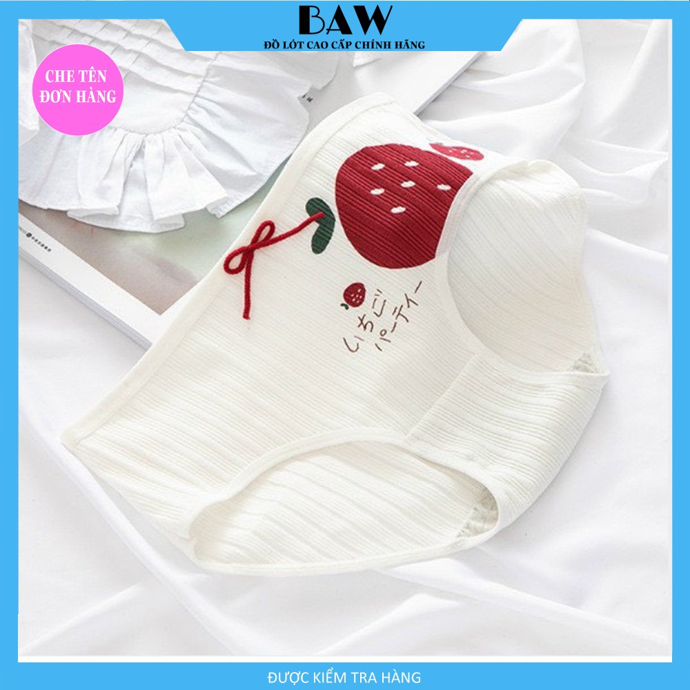 Hình ảnh Bộ 5 Quần Lót Nữ Cotton Lót May Chống Viêm, Quần Chip Nữ Kháng Khuẩn Cao Cấp Thương Hiệu BAW NT737