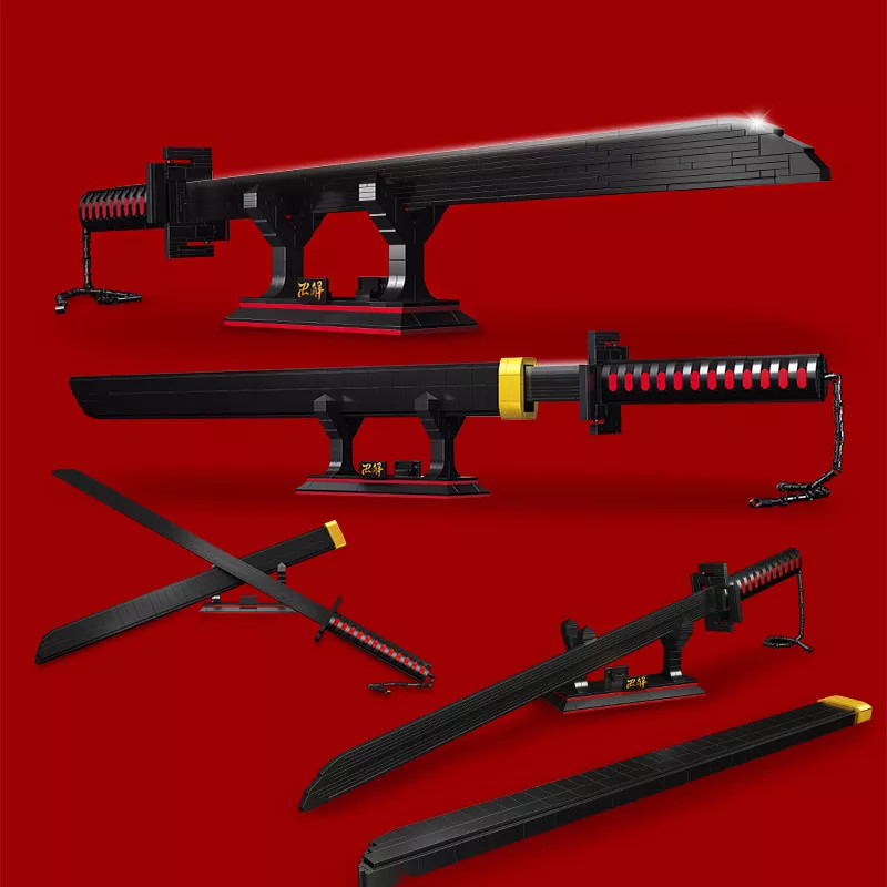 Đồ chơi lắp ghép xếp hình nhật luân trảm nguyệt của Ichigo Zangetus Model 1501 với 932 mảnh ghép