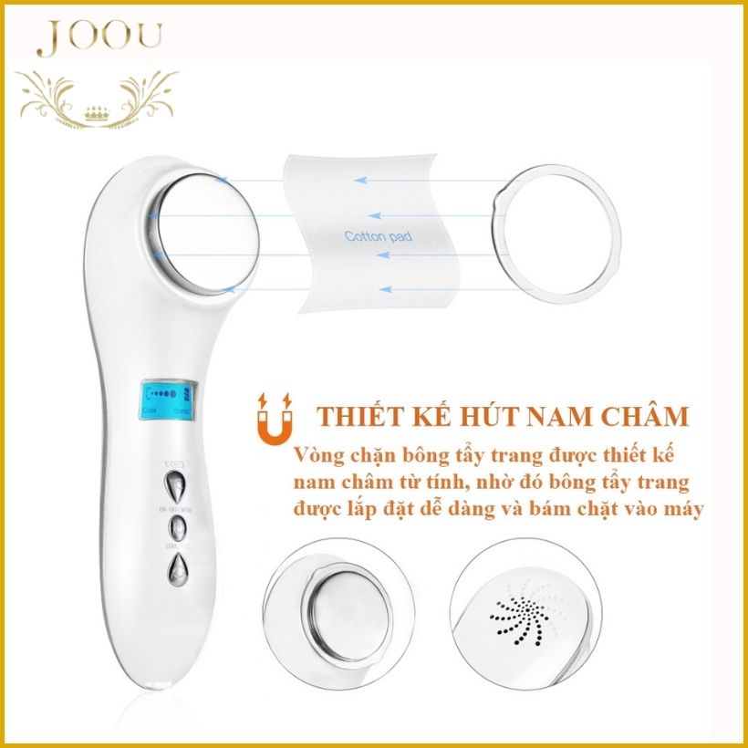 Máy Massage Mặt Nóng Lạnh JOOU V08 Trẻ Hóa RF Căng Bóng, Thu Nhỏ Lỗ Chân Lông làm sáng da- Hàng Chính Hãng
