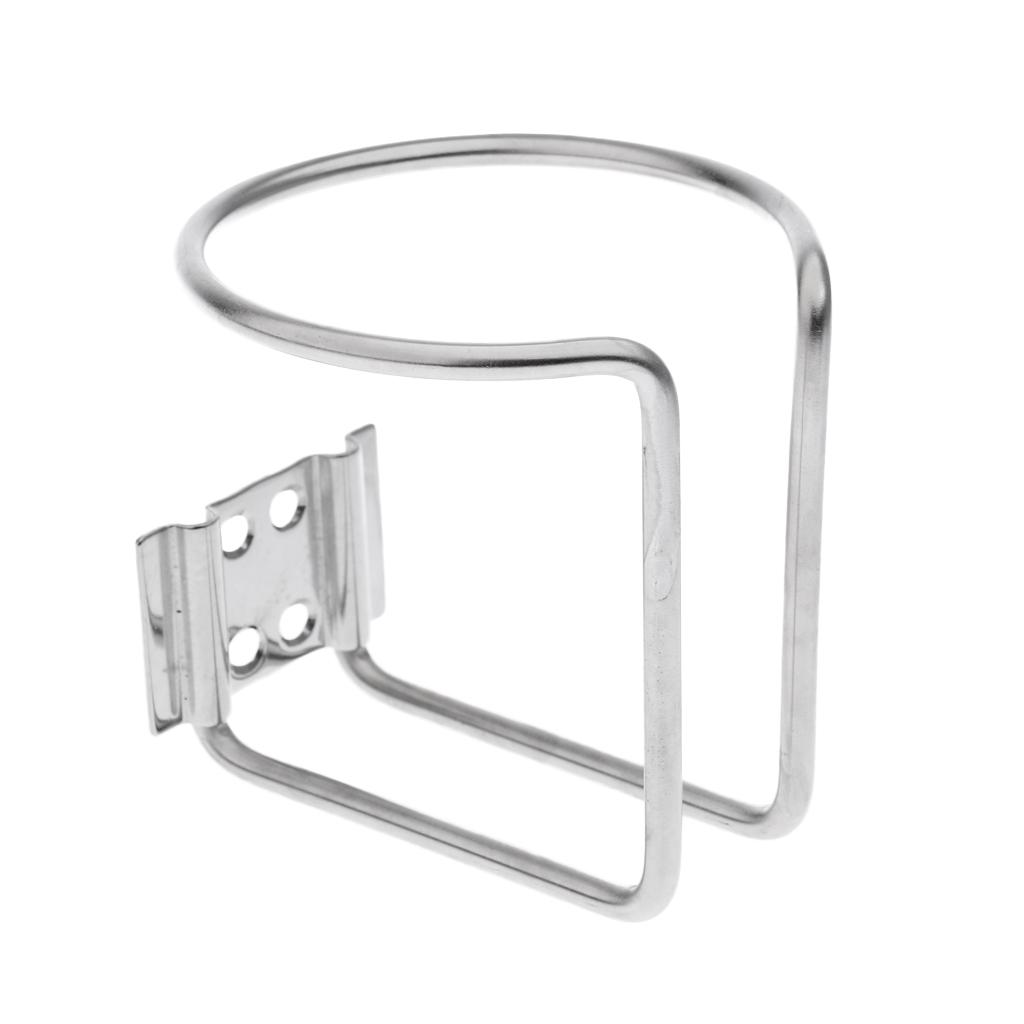 Silver Stainless Steel Boat Ring Cup Drink Holder for Marine Yacht Truck Car