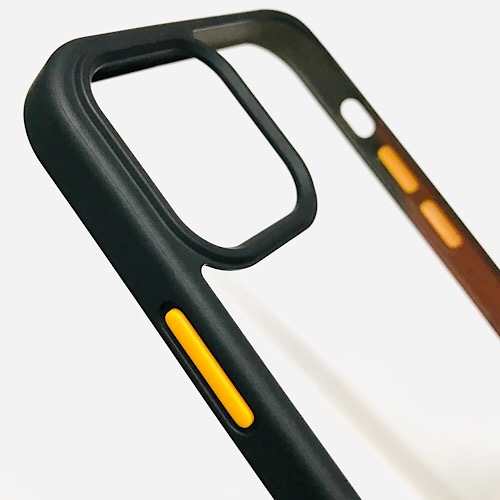 Ốp lưng cho iPhone 12 Pro Max hiệu ROCK Guard Hybrid Glass Pc viền màu chống sốc - Hàng nhập khẩu