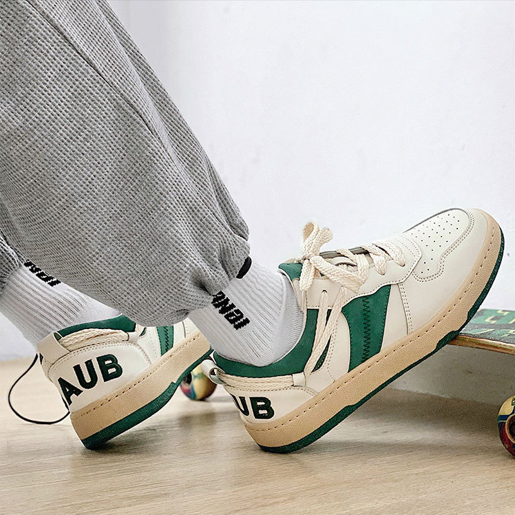 Giày Thể Thao Nam GEMI - Giày Sneaker Màu Xanh Lá - Xanh Lam, Trend 2022, Dễ phối đồ, Cổ Thấp - G5513