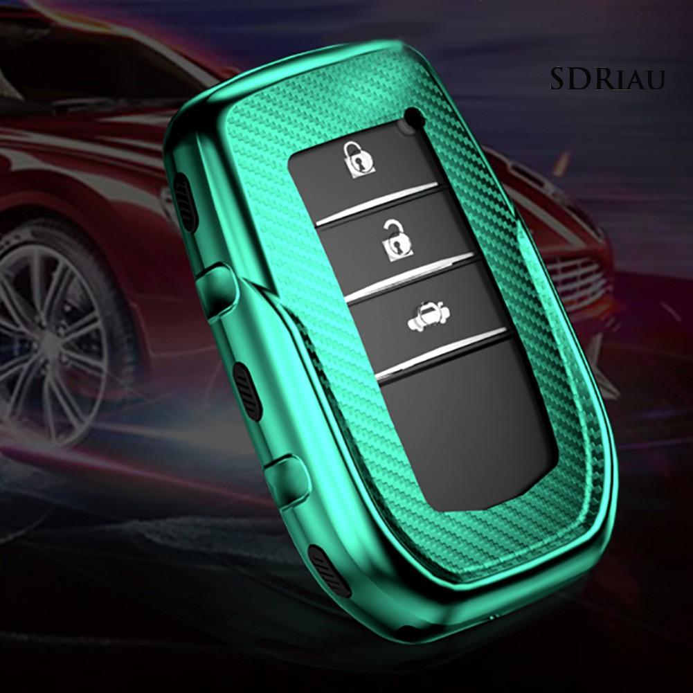 TOYOTA Vỏ Bảo Vệ Chìa Khóa Xe Hơi Toyota Corolla Camry Bằng Sợi Carbon