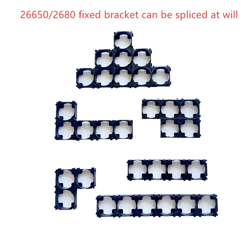 50 CHIẾC 26800/ 26650 giá đỡ pin lithium nhà sản xuất khóa thắt lưng kết hợp cố định Màu sắc: 26800 3S