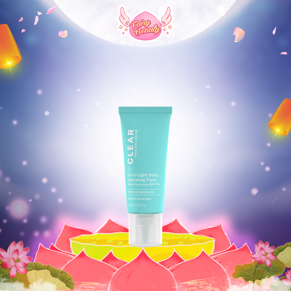 Kem chống nắng dành cho da mụn Paula's Choice Clear Ultra-Light Daily Hydrating Fluid Broad Spectrum SPF 30+ (Mã 6130)