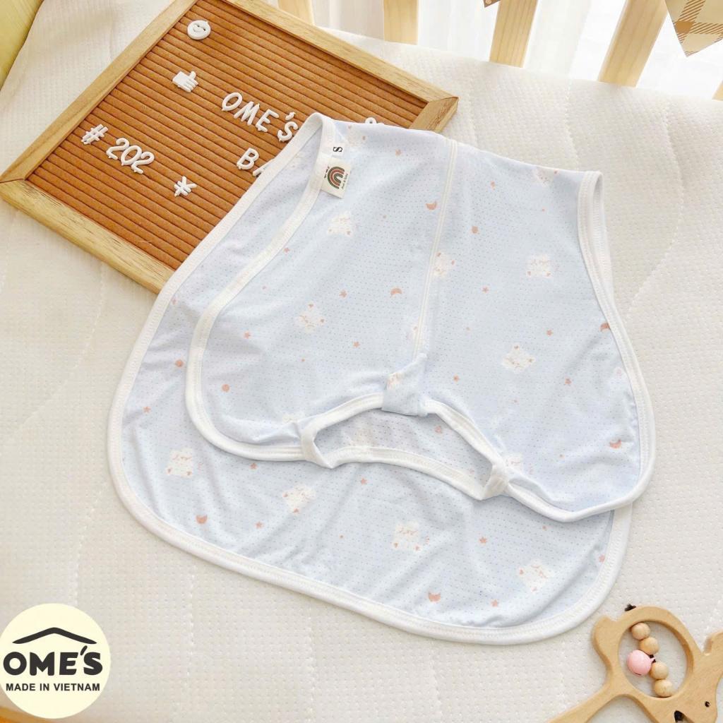 Nhộng Chũn Thông Hơi Giúp Bé Ngủ Ngon Co Giãn, Mềm Mát, Có Khóa 2 Chiều Thoải Mái Và Tiện Dụng - Gấu- Xanh Biển