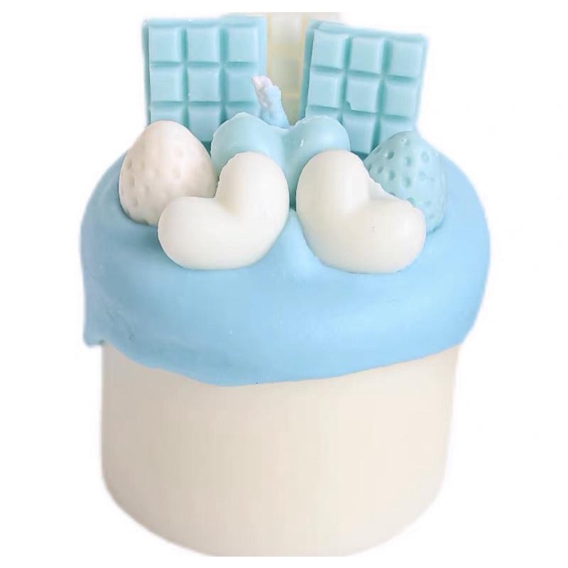 Nến Thơm Tạo Hình Bánh Kem Trái Tim Mix Thanh Sô cô la - Dory Lab
