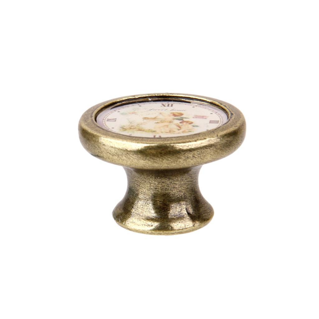 4xAssorted Vintage Brass Wardrobe Cabinet Door Cupboard Drawer Handle Knob 27