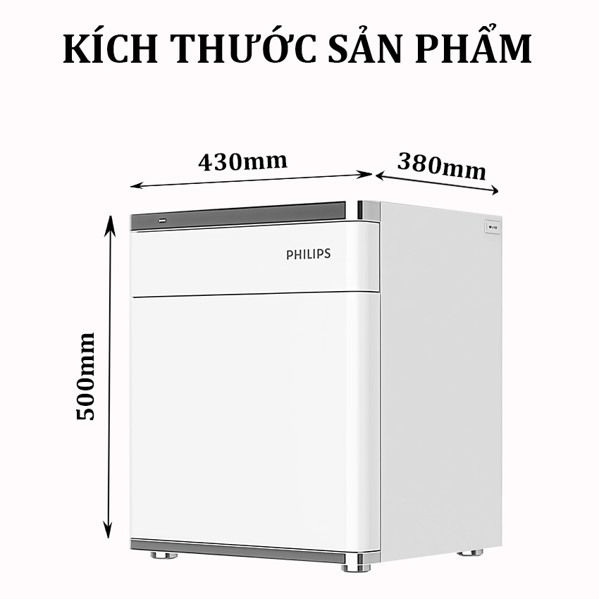 Két sắt điện tử thông minh vân tay, mã số ảo, sạc điện thoại thương hiệu Philips SBX301-5PC - Hàng nhập khẩu