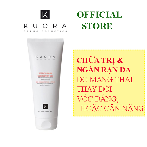 Kem Xóa &amp; Ngăn Ngừa Rạn Da - Nhập Khẩu Trực Tiếp Châu Âu - Kuora Stretch Mark Corrector Gel With Natural Moisturising Factor