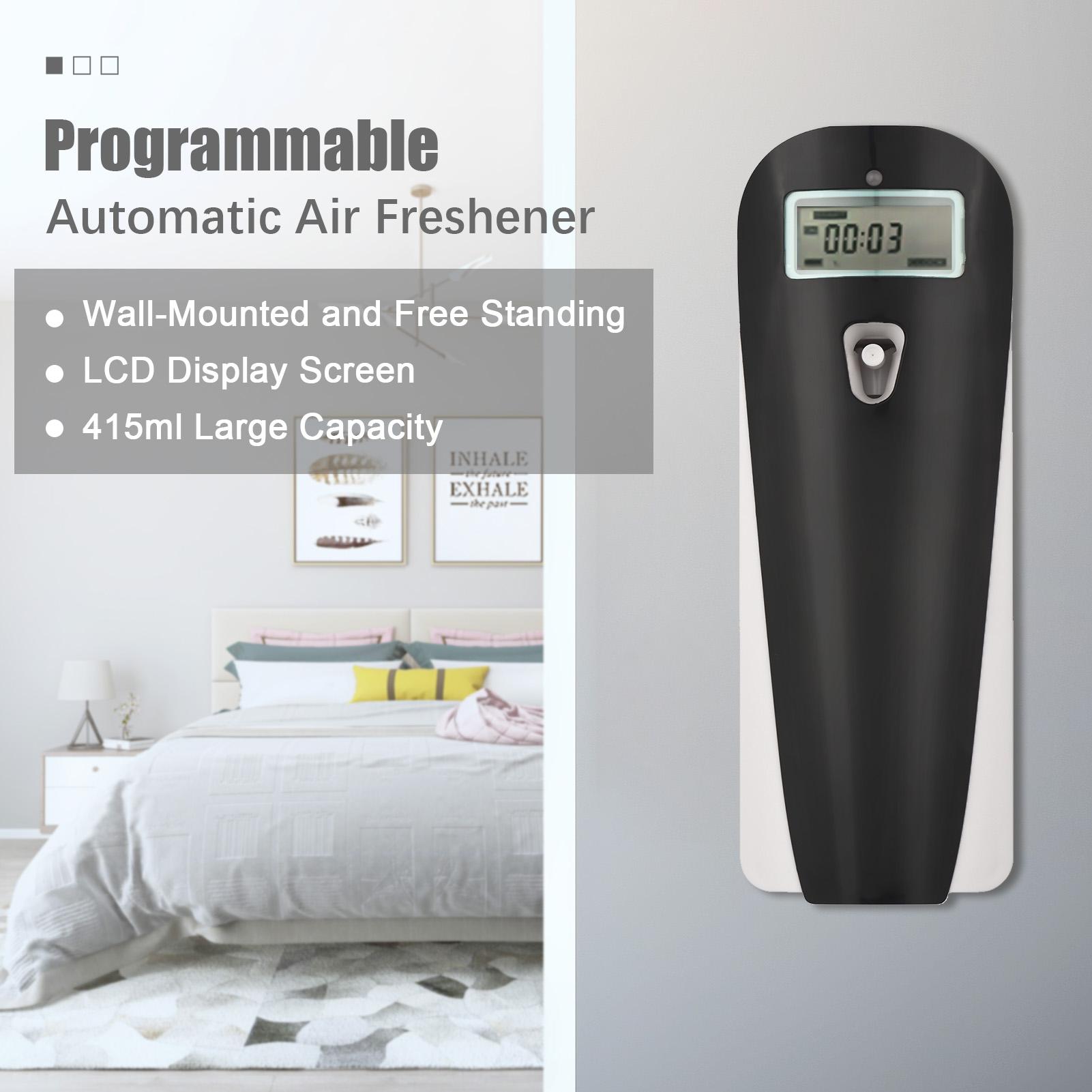 Máy làm mát không khí có thể lập trình treo tường phun hương thơm tự động 415ml với màn hình LCD cho văn phòng khách sạn tại nhà