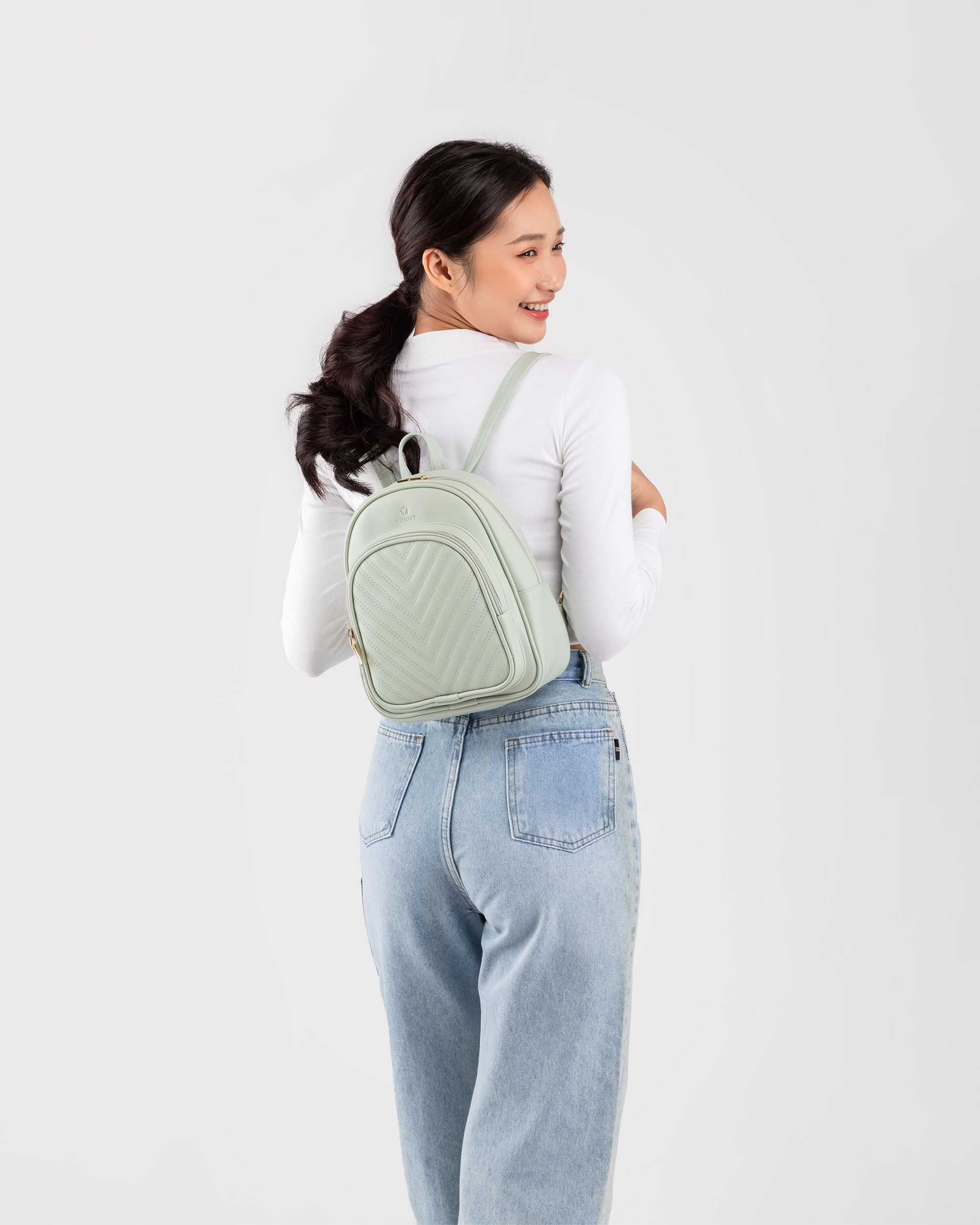 Balo da nữ trần chỉ họa tiết Yuumy Seasand YBA61