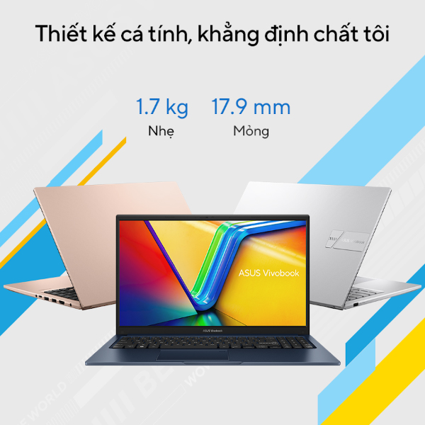 Máy Tính Xách Tay Laptop Asus Vivobook 15 Bạc/ Intel Core i3-1315U Processor (upto 4.5Ghz, 10MB)/ RAM 8GB/ 512GB SSD/ Intel UHD Graphics/ 15.6inch FHD/ Win 11H/ 2Yrs - Hàng Chính Hãng