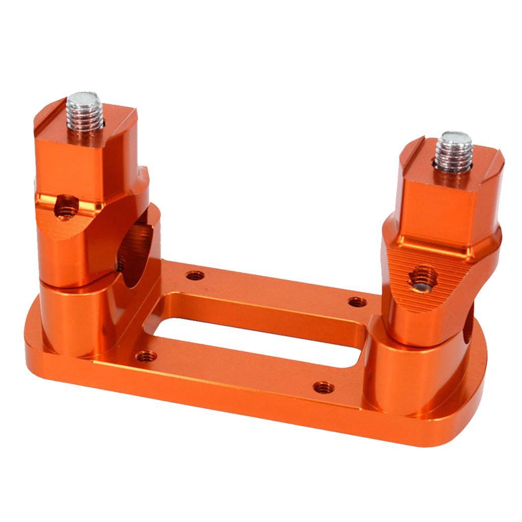 Aluminum Motorcycle HandleBar Fat Bar Risers Mount Clamp For 125-530