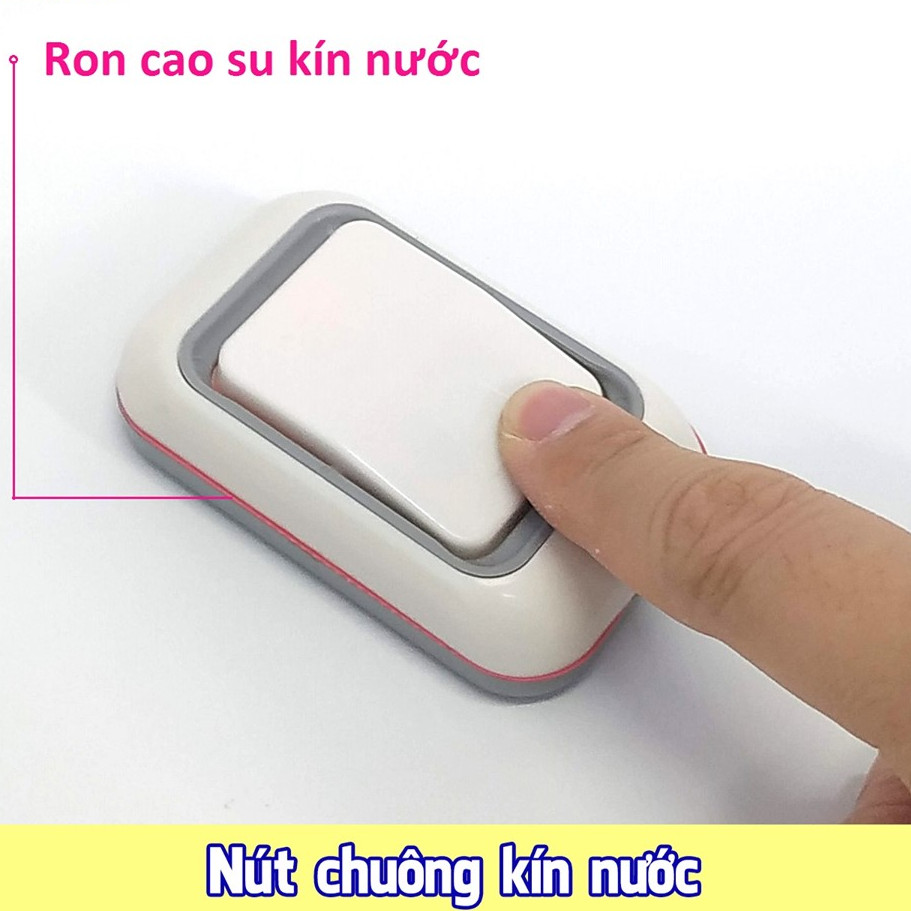 Bộ 1 Mắt hồng ngoại Chuông 1 nút nhấn chuông cửa không dây Zanka TP719 ( Hàng Chính Hãng )