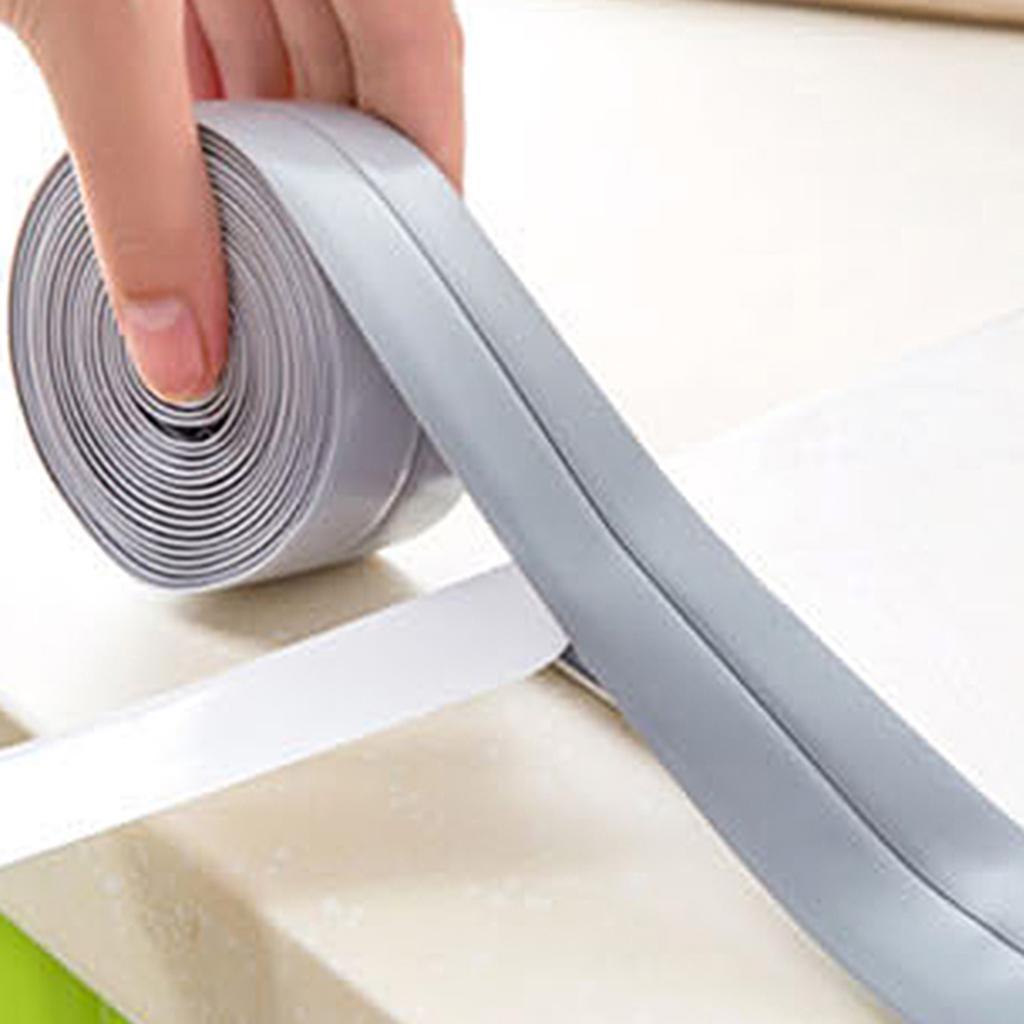 2x 3.2M Waterproof Sealing Tape Sealant Trim Bathroom Bathtub Toilet Repair
