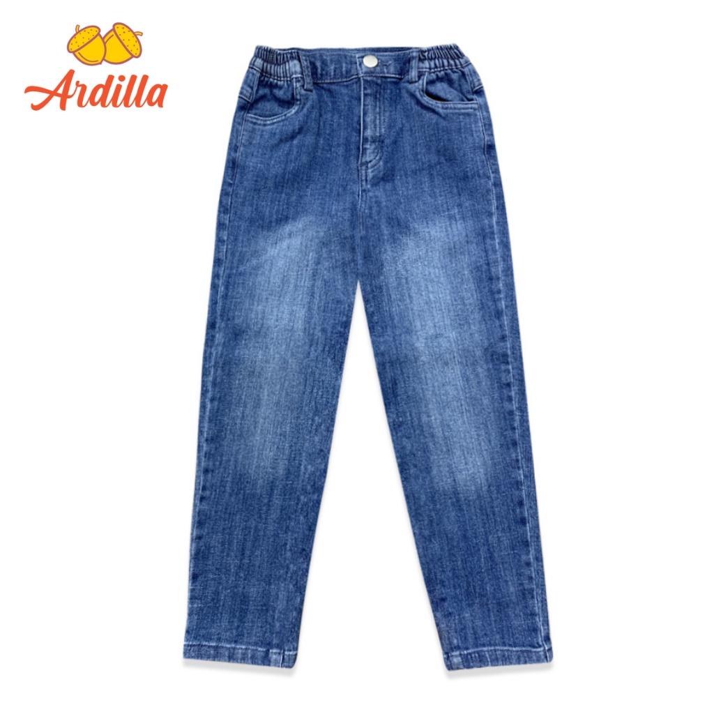 Quần Jeans/Quần Bò Bé Trai ARDILLA Thiết Kế Cạp Chun Hai Bên Co Giãn, Form Đứng Tôn Dáng Cho Bé 4-15 Tuổi AA2101-QJ