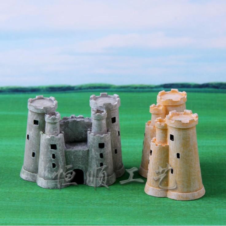 KHO-HN * Mô hình lâu đài kiểu châu Âu dùng trang trí tiểu cảnh, terrarium, bể thủy sinh, DIY