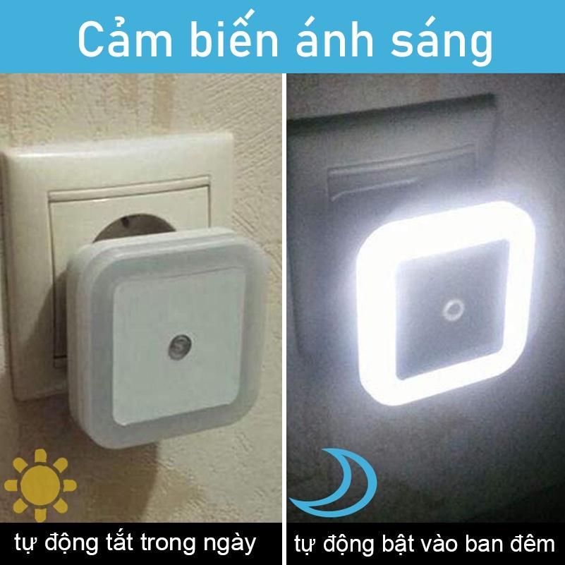 Đèn ngủ cảm biến ánh sáng siêu thông minh cắm và chạy phù hợp cho phòng tắm/ nhà bếp/ phòng ngủ trẻ em và người lớn