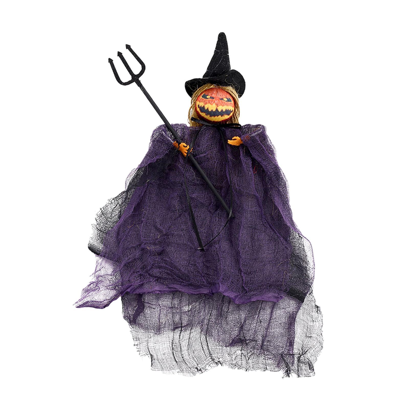 Halloween Pumpkin Doll Pendant Decor Photo Props Toys for Garden Office Home