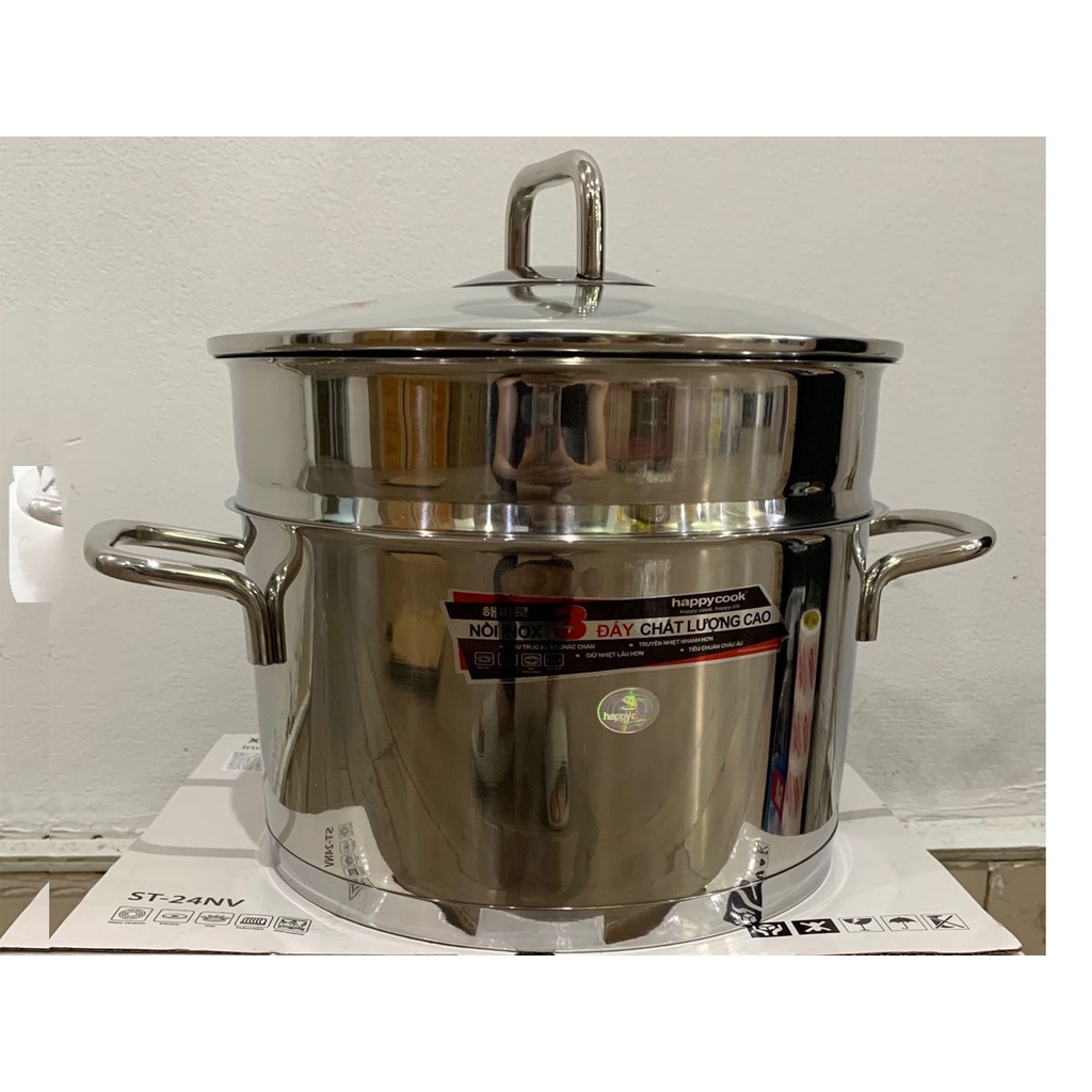 BỘ XỬNG INOX CAO CẤP HAPPYCOOK ST-24NV - Hàng chính hãng