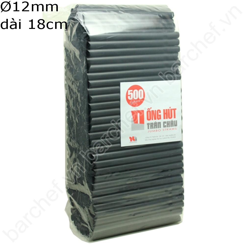 500g Ống hút thẳng đen huyền phi 6 / phi 8 / phi 12, hút trà sữa , nước ép , thạch , trân châu - Straw