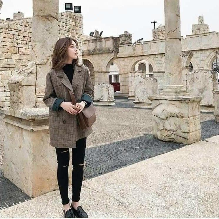 AÓ KHOÁC caro phong cách Hàn Quốc