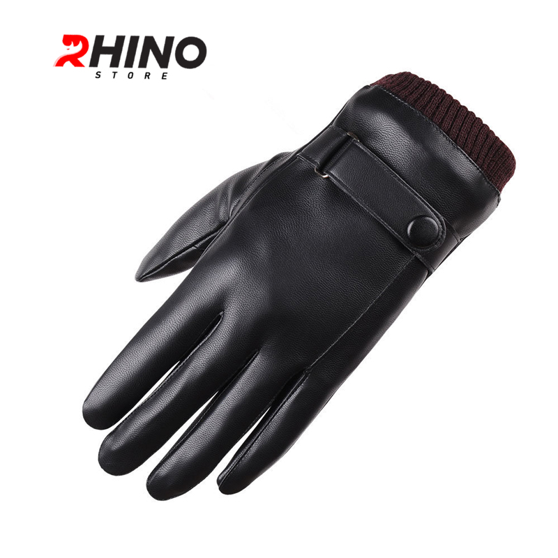 Găng tay da nam nữ chống nước cảm ứng điện thoại Rhino G903 Găng tay đi xe máy lót nỉ Siêu Ấm