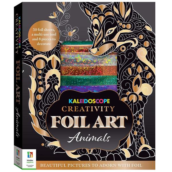 Sách ngoại văn: Kaleidoscope Creativity Foil Art Animals