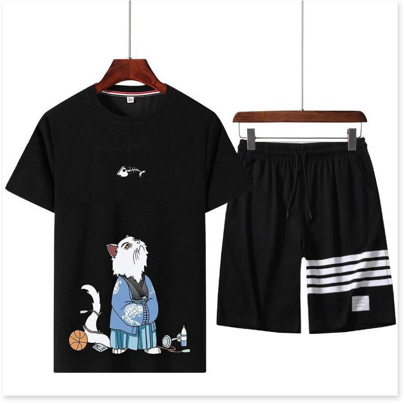 SET BỘ THUN HÈ NAM,THIẾT KẾ HỌA TIẾT SIÊU NGẦU,CHẤT LIỆU VÃI THOÁNG MÁT 1HIT1 FASHION