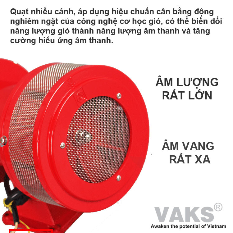 Còi hú xé gió công suất lớn MS-590, 0.4KW, 220V AC - Công trường lớn, nông trại mỏ đá, mỏ địa chất...