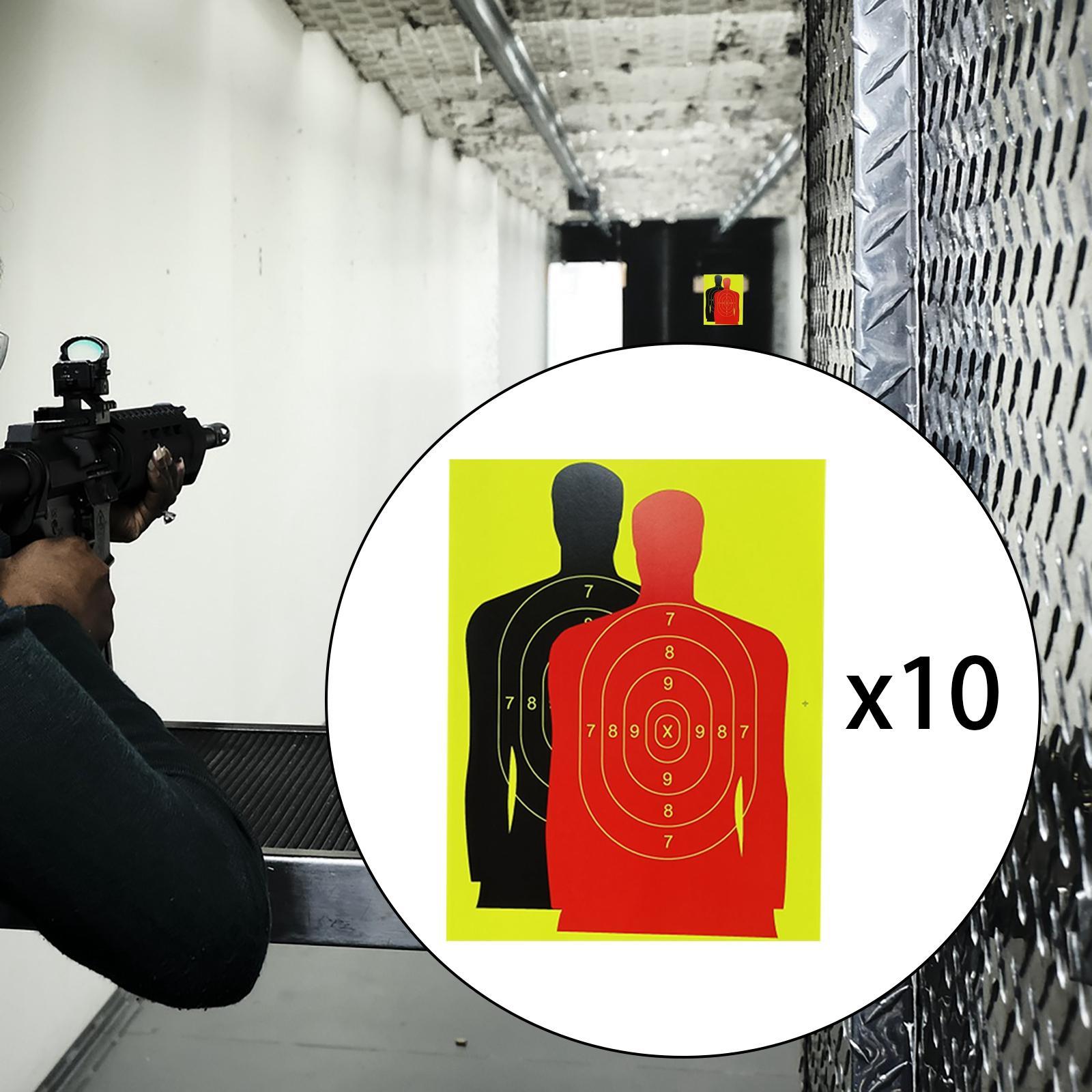 Silhouette Splatter Paper Targets Self Adhesive Visual Feedback for Gun Shooting