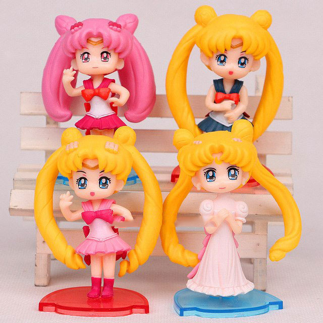 Bộ 04 Mô Hình Thủy Thủ Mặt Trăng - Sailor Moon